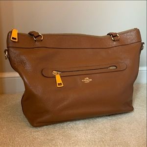 Coach Tyler Tote Purse in Saddle Tan